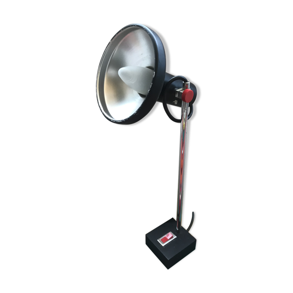 Lampe de table orientable alu noir