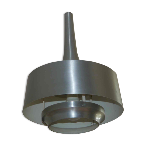 Suspension années 70's style scandinave en aluminium brossé - Bon état sur Selency