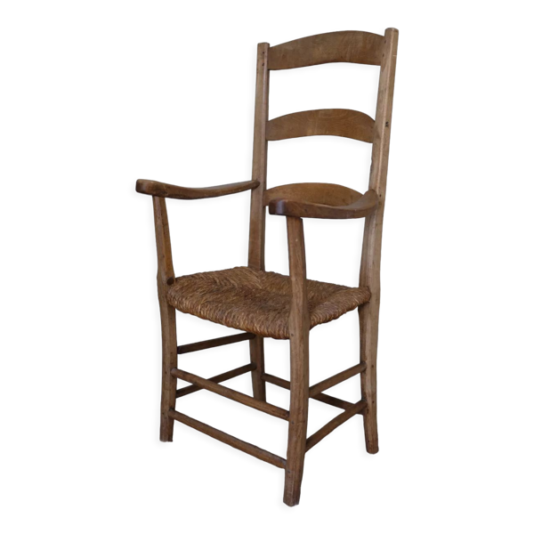 Fauteuil paille - Bon état sur Selency