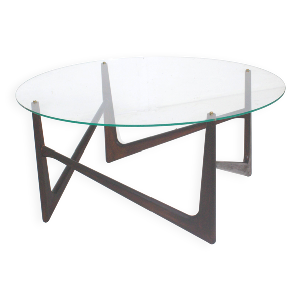 Table basse sculpturale dans le style d'Ico Parisi, Italie, années 1950