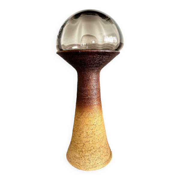 Lampe design brutaliste en céramique - Bon état sur Selency