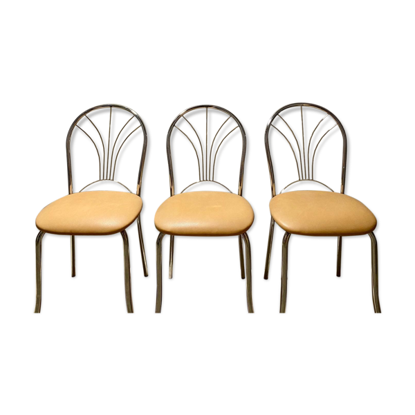 3 chaises vintages 80