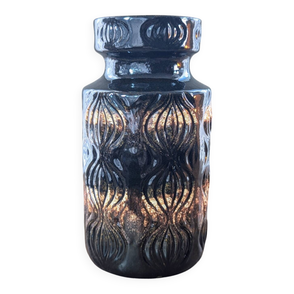Vase Oignons West Germany Scheurich 285-18, brun noir