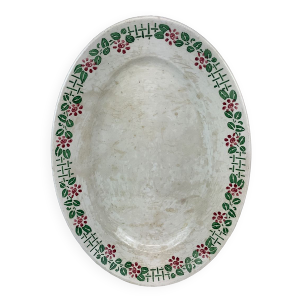 Plat ancien made in france digoin Sarreguemines