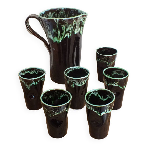 Service à orangeade forme libre, Vallauris