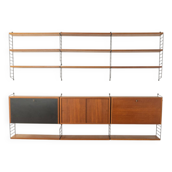 Système d'étagères des années 50 par Nils Strinning