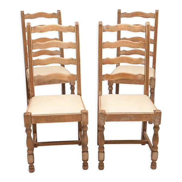 Set de 4 chaises de salle à manger - Bon état sur Selency
