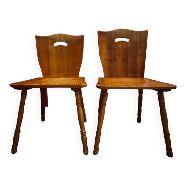 Chaises scandinaves bois