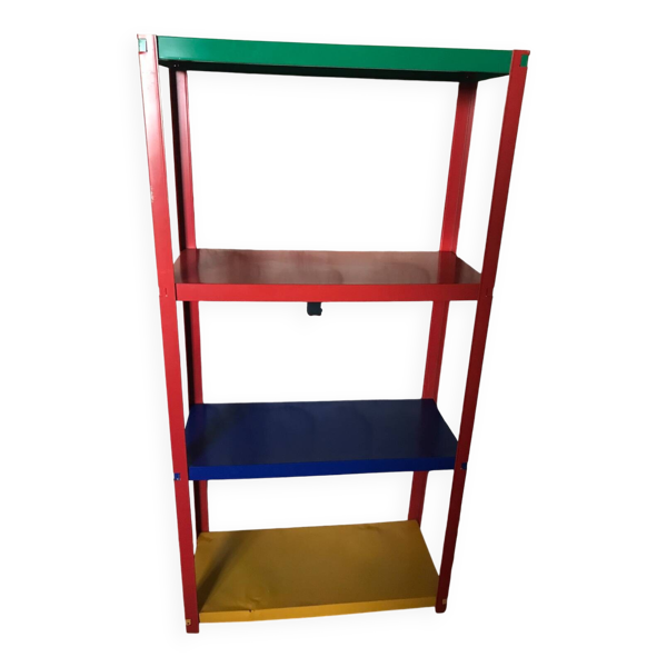 Etagère sur pieds en métal multicolore - Bon état sur Selency