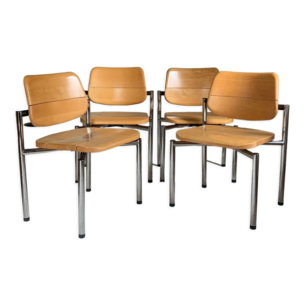 Chaises de bureau vintage Martin Stoll - Bon état sur Selency