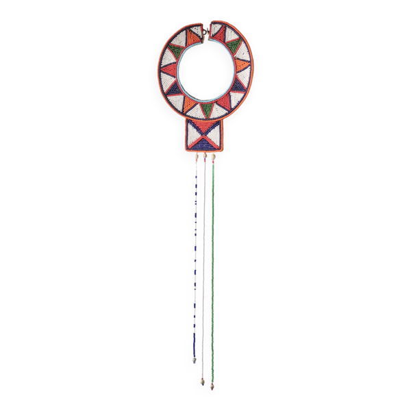 Décor mural Massai en perles de verre, années 80 - Bon état sur Selency