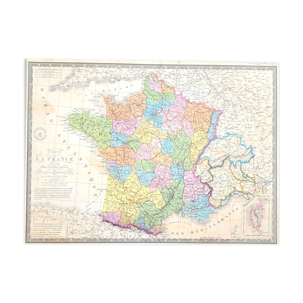 Carte géographique ancienne