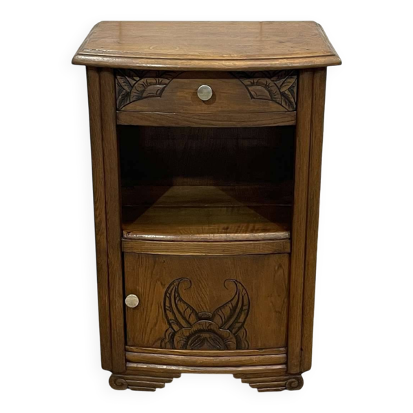 Chevet art déco en chêne des années 1950