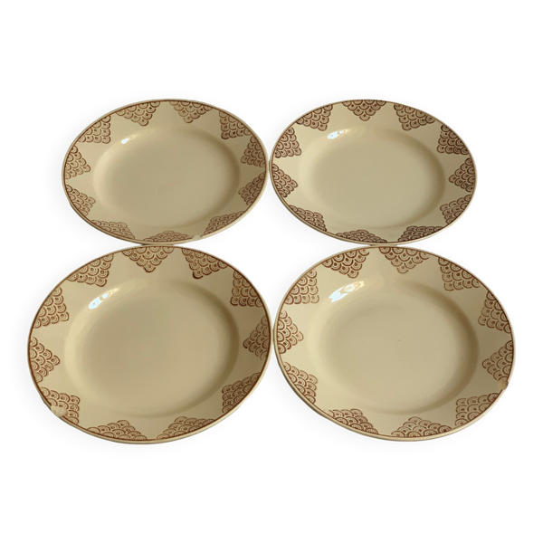 4 assiette Saint amand