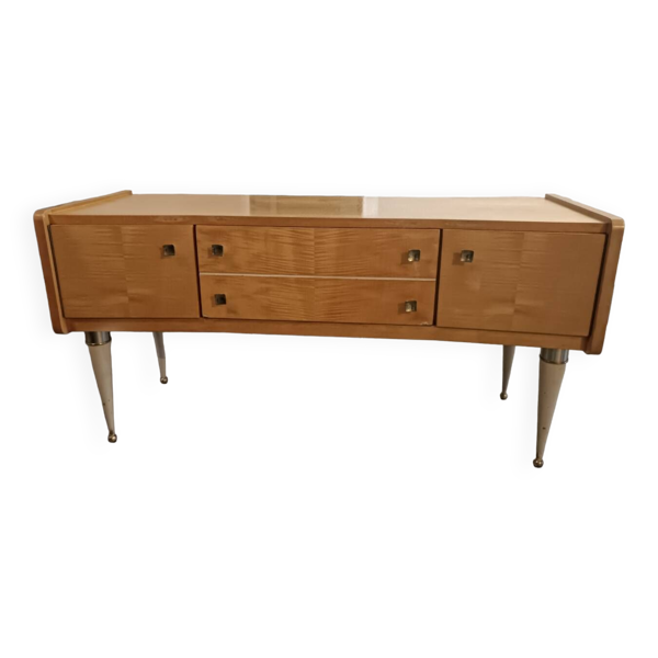 Console en placage de bois des années 60, scandinave