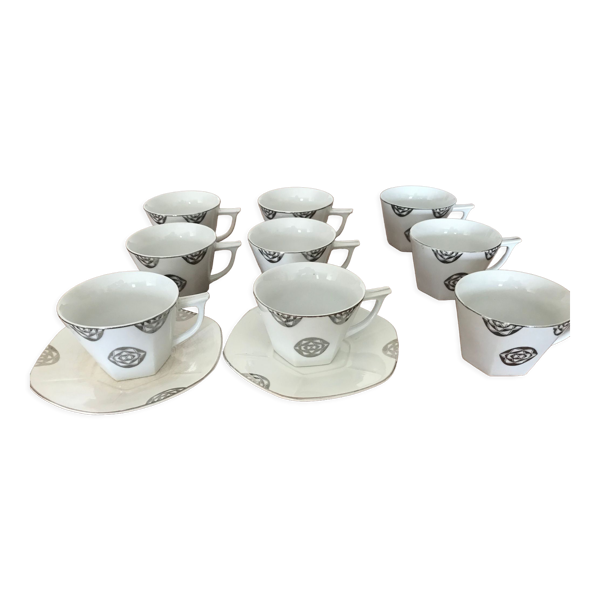 Tasses en porcelaine LT marque deposée - Bon état sur Selency