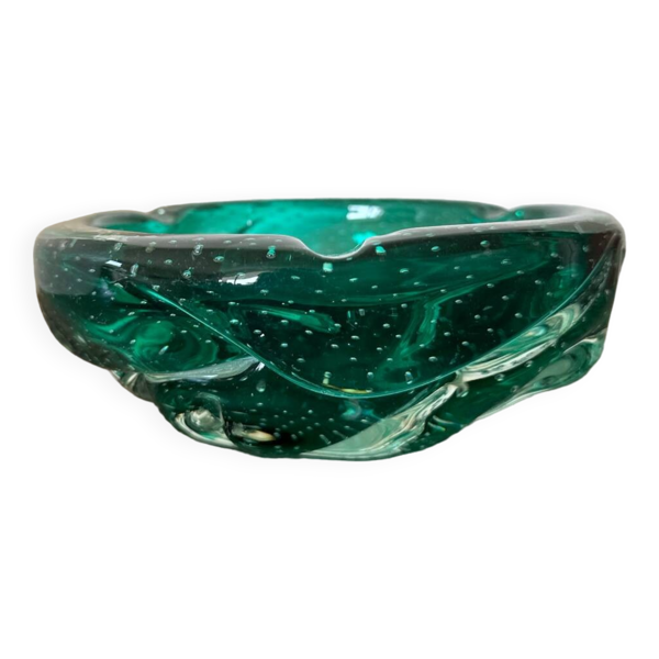 Cendrier / vide poche  murano bullé dans un vert Menthe Bon état -  reconditionné disponible sur Selency