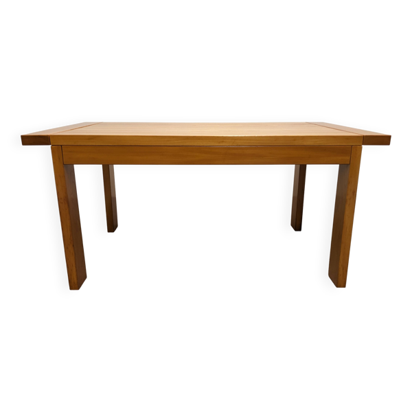 Table extensible Maison Regain en orme massif, années 70-80