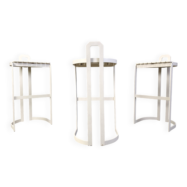 Tabourets de bar vintage par Allmilmö, années 1980, lot de 3