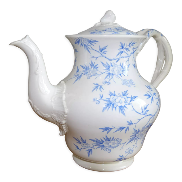Théière Sarreguemines modèle épines - bleue
