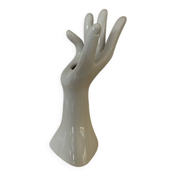 Vase soliflore vintage main en porcelaine