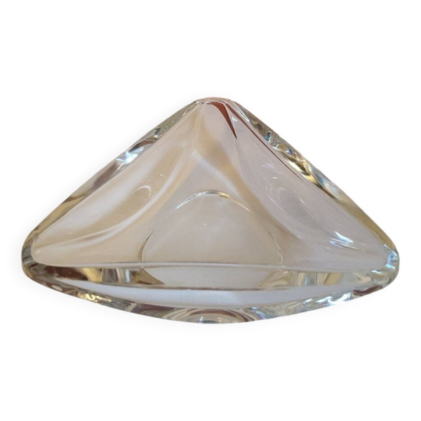 Cendrier Vide Poche en Cristal Val St Lambert - Bon état sur Selency