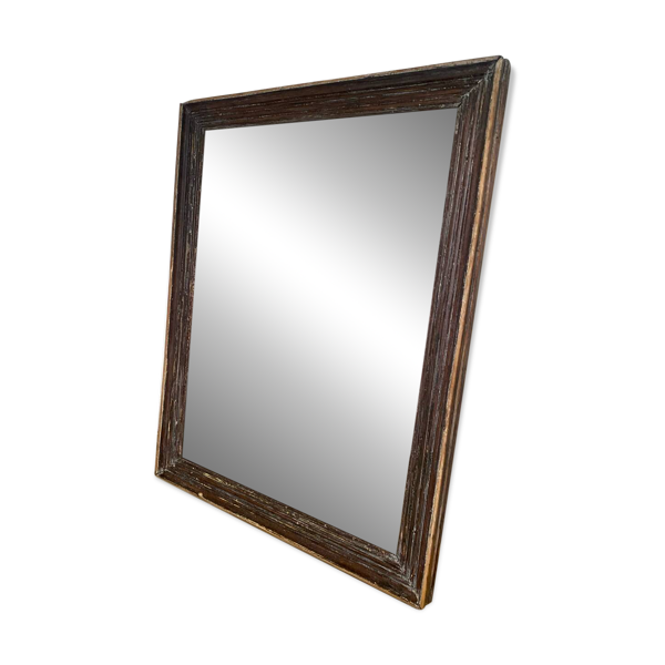Miroir ancien chêne massif