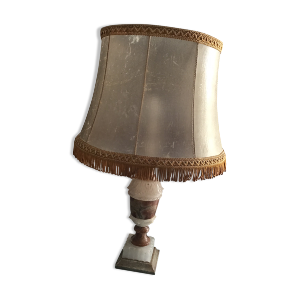 Lampe albâtre et marbre Bon état -  reconditionné disponible sur Selency