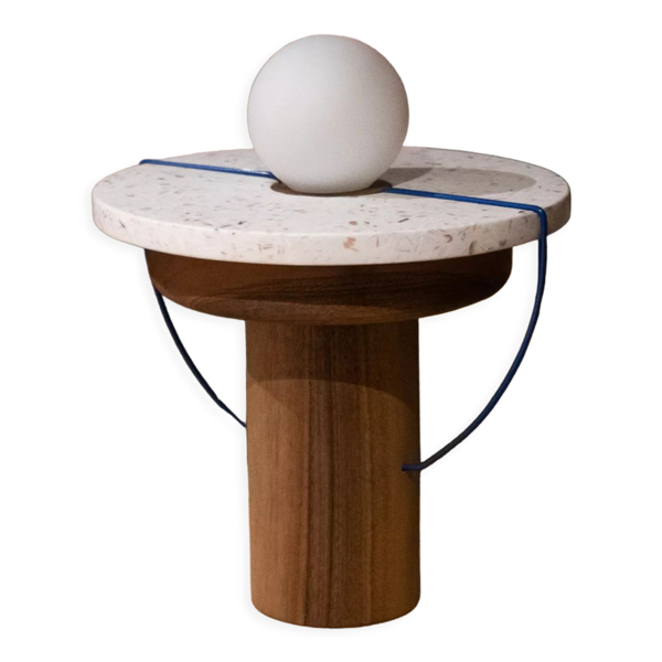 Lampe coquillages recyclés - MA01 - Les Pierres Noires - Bon état sur Selency