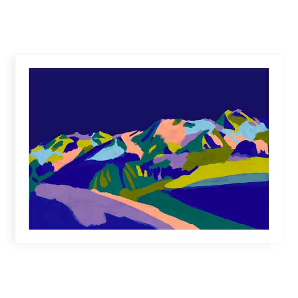 La plagne - tirage d'art en édition limitée (a4)