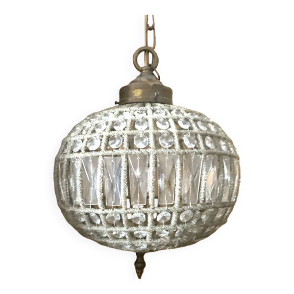Lustre en cristal ancien