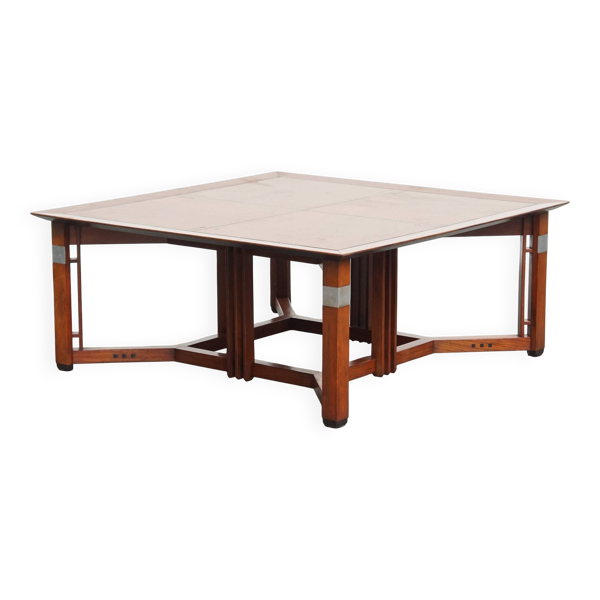 Grande table basse carrée Art Déco