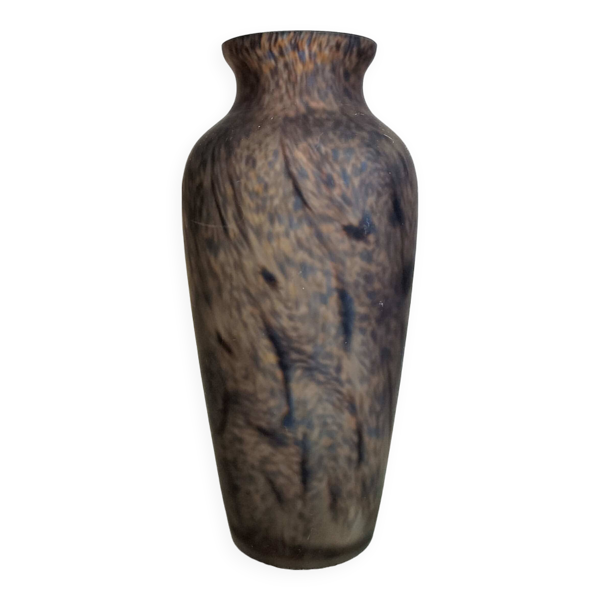 Vase verre soufflé, verrerie de Vianne