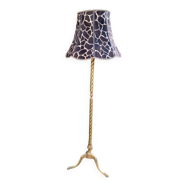 Lampadaire bronze et laiton Italie 50