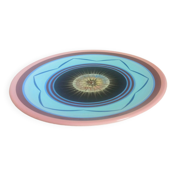 Plat Caudoux années 60 diam. 35,5 cm - Bon état sur Selency