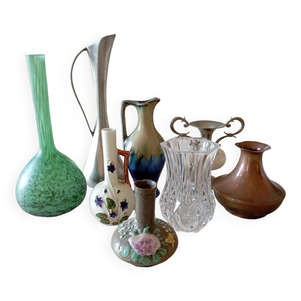 Lot de 8 vases miniatures anciens