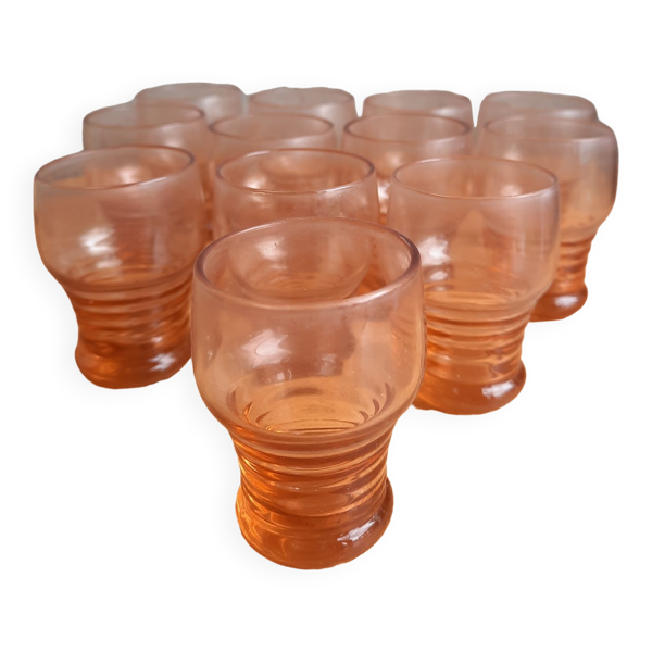 12 verres art deco