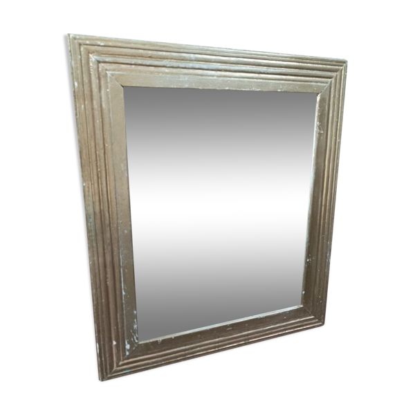 Miroir en bois doré 43x51cm - Bon état sur Selency