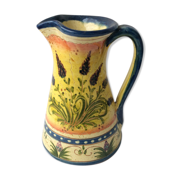 Ancien pichet décorée 19 eme