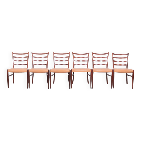 Ensemble de 6 chaises à repas Johannes Andersen, années 1960 - Bon état sur Selency