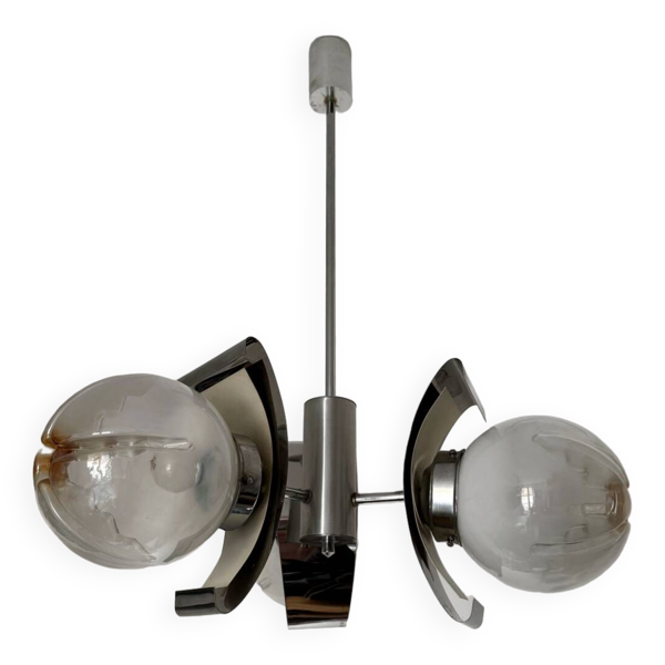 Lustre design Space Age style Mazzega années 70