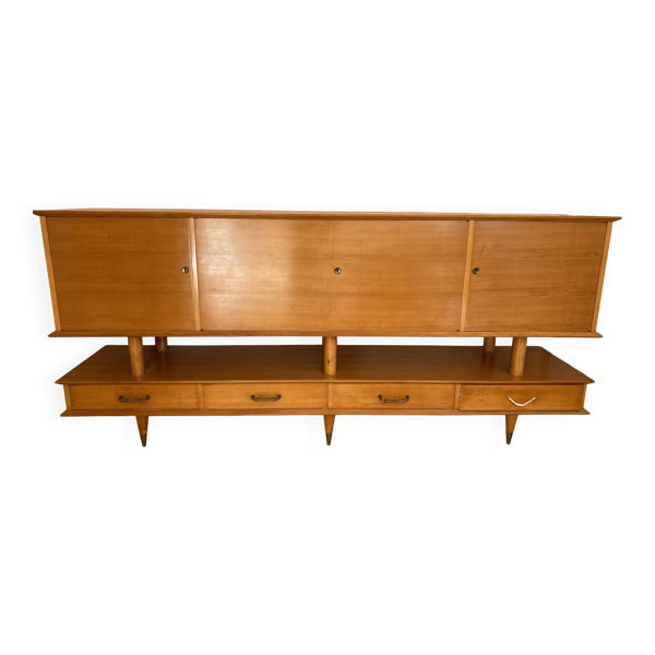 Bahut en enfilade sur-mesure en merisier