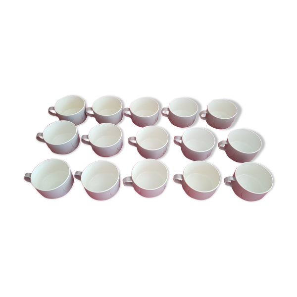 Lot de 15 tasses vintage en plastique Air Littoral