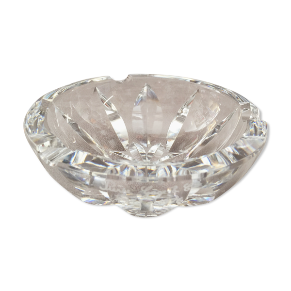 Cendrier vintage en cristal massif signé pierre gage 1951-1976 design art - Bon état sur Selency