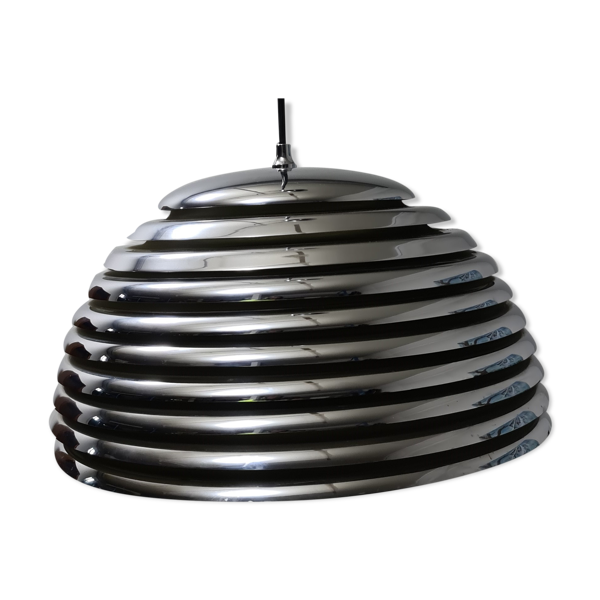 Suspension vintage Staff Saturno chrome par Kazuo Motozawa