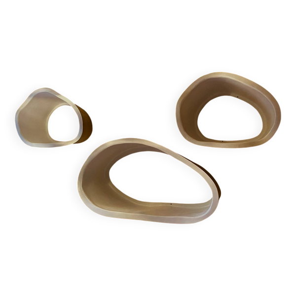 3 étagères ovoïdes vintage - Bon état sur Selency