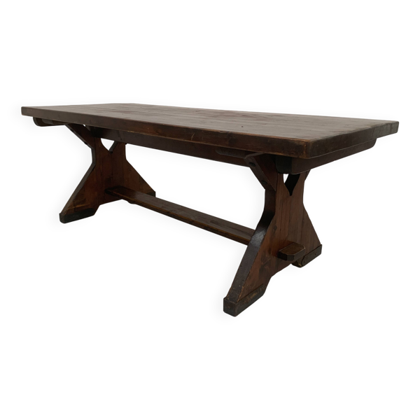 Table de monastere en sapin massif XX siècle