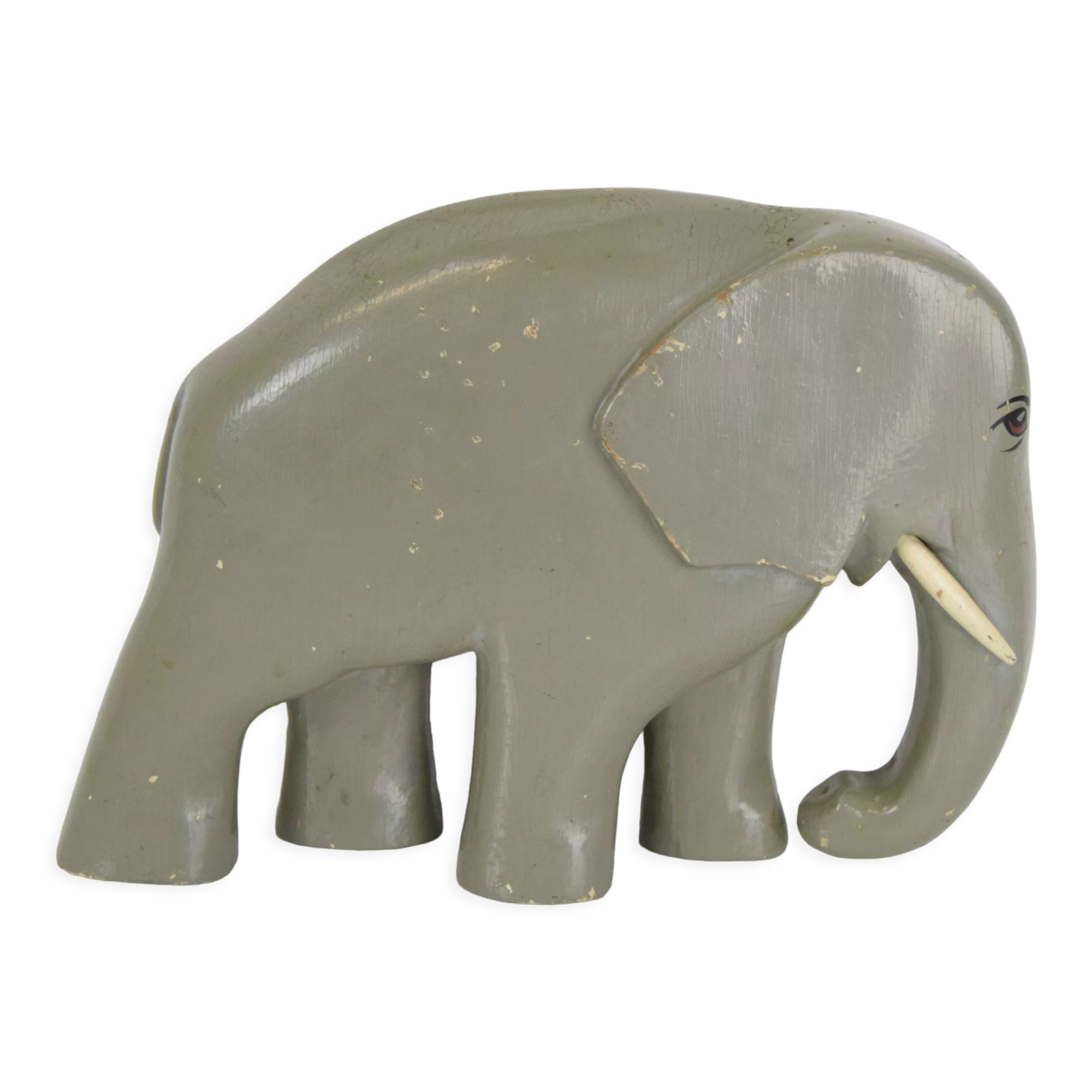 Elephant en bois art déco, vers 1930
