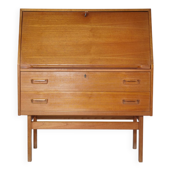 Secrétaire de bureau en teck de conception danoise des années 1960, modèle 68,