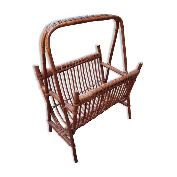 Porte revue en osier - Bon état sur Selency